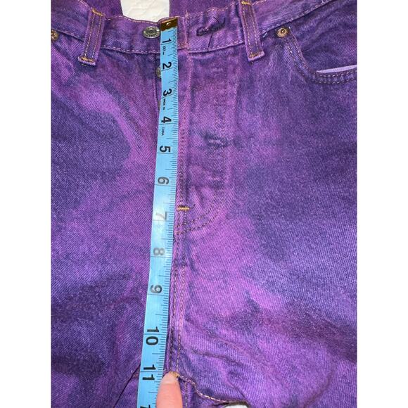 VINTAGE PURPLE LEVI'S 5O1 JEANS BOHO CLASSIC - Picture 9 of 9
